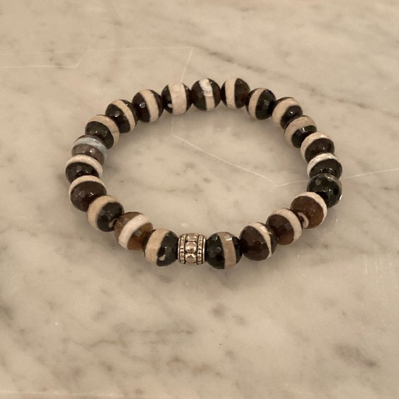🔸NWT🔸 Agate and Amazonite Gemstone Beaded Bracelet Set - Picture 12 of 16